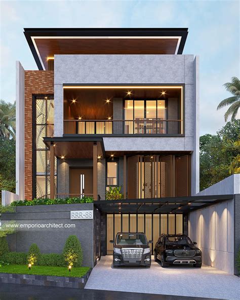 Rumah 2 Lantai Modern dan Futuristik